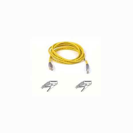 Belkin kabel PATCH UTP CAT5e CROSS 3m šedý/žlutý, bulk