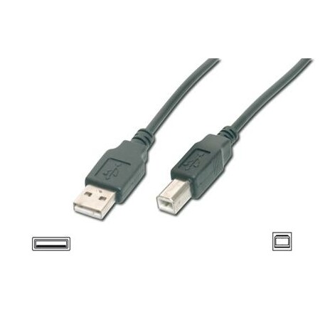 ASSMANN USB 2.0 HighSpeed kabel 2,0 A m / B m délka 1,8 m - černý