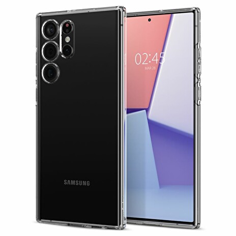 Ochranný kryt Spigen Liquid Crystal pro Samsung Galaxy S22 Ultra transparentní