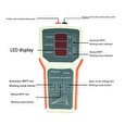 Tester ELEJOY WS400A solárních panelů, 400W, Displej