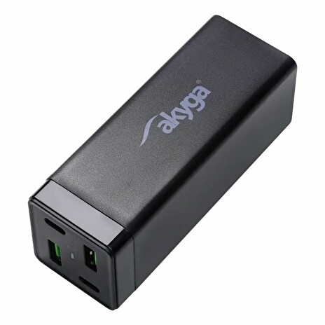 Akyga USB nabíječka 2x USB-A + 2x USB-C PD 5-20 V / max 3.25A 65W Quick Charge 4+
