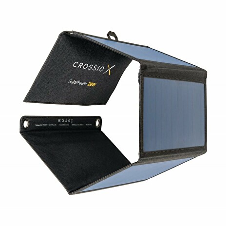 Solární panel Crossio SolarPower 28W 3.0, nabíječka, 1x USB, 1x USB-C