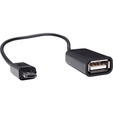 Sandberg adaptér OTG Micro USB samec > USB samice, černý