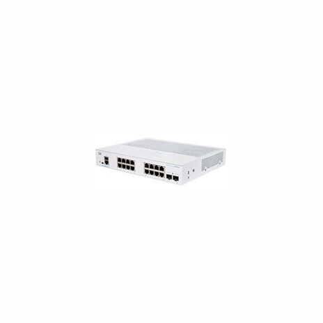 Cisco switch CBS350-16T-2G-UK, 16GbE RJ45, 2xSFP, fanless - REFRESH