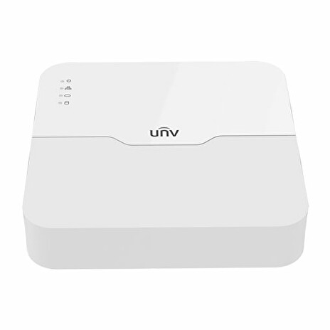 Uniview NVR, 8 PoE (Max 180W) kanálů, 802.3af/at, H.265, 8Mpx, 1x HDD, LAN 10/100Mbps, VGA, HDMI, 2xUSB; desktop