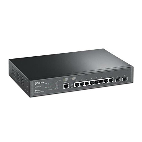 TP-LINK switch 8-Port GbE L2+ "JetStream™, 2 SFP SlotsPORT: 8× GbE RJ45 Ports, 2× GbE SFP Slots