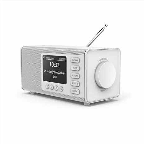 Rádio Hama digitální DR1000, FM/DAB/DAB+, bílé