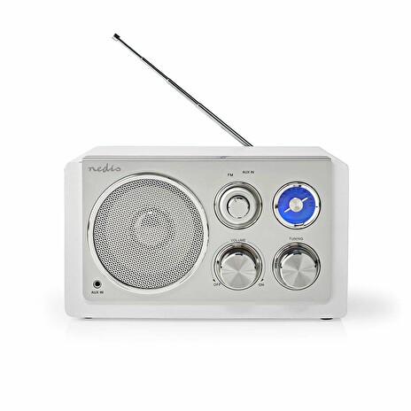 Rádio Nedis RDFM5110WT bílá / stříbrná