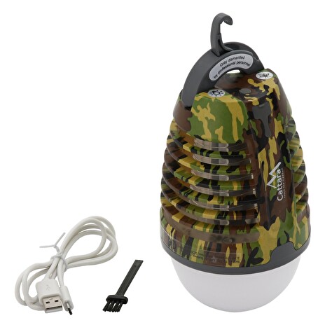 LED svítilna Cattara PEAR ARMY nabíjecí + lapač hmyzu