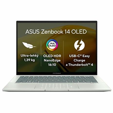 ASUS Zenbook 14 OLED i5-1240P/8GB/512GB SSD/14" 2.8K/OLED/2yr Pick up & Return/W11H/Modrá