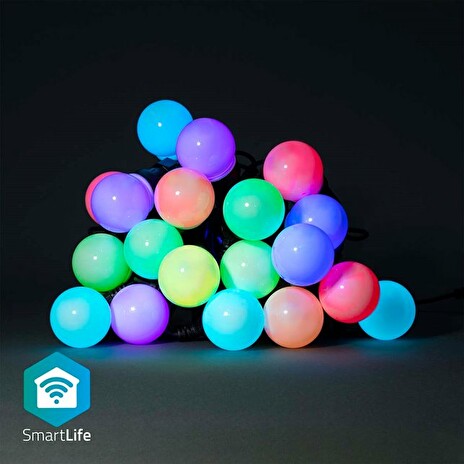 Nedis WIFILP03C20 SmartLife světelný řetěz | Wi-Fi | RGB | 20 LED's | 10 m | Android™ / IOS