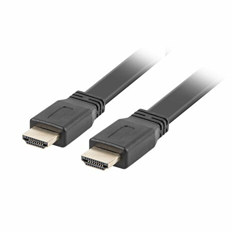 LANBERG HDMI M/M 2.0 kabel 5M 4K černý plochý