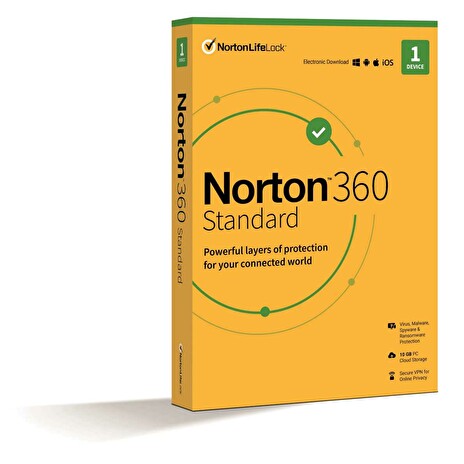 NORTON 360 STANDARD 10GB 1 uživatel na 1 zařízení na 2 roky