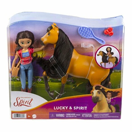 Panenka Mattel Spirit s koněm Asst