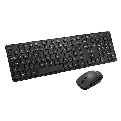 MSI RF1430-CZ , bezdrátový set klávesnice s myší MA04 1600DP, CZ/SK, Černý