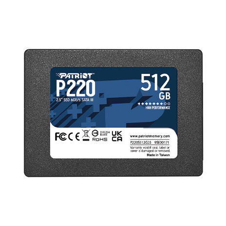 PATRIOT P220/512GB/SSD/2.5"/SATA/3R