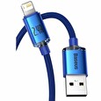 Baseus CAJY000003 Crystal Shine Series Datový Kabel USB - Lightning 20W 1,2m Blue