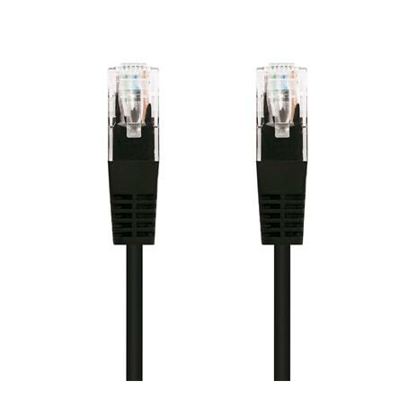 Kabel C-TECH patchcord Cat5e, UTP, černý, 2m