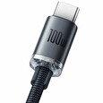Baseus CAJY000401 Crystal Shine Series Datový Kabel USB - USB-C 100W 1,2m Black