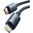 Baseus CAJY000201 Crystal Shine Series Datový Kabel USB-C - Lightning 20W 1,2m Black