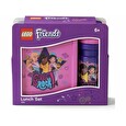Box svačinový 20 x 17,3 x 7,1 cm + láhev 390 ml, PP + silikon LEGO FRIENDS sada 2díl.
