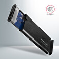AXAGON EEM2-SB2, USB-C 3.2 Gen 2 - M.2 NVMe & SATA SSD kovový RAW box, bezšroubkový, černý