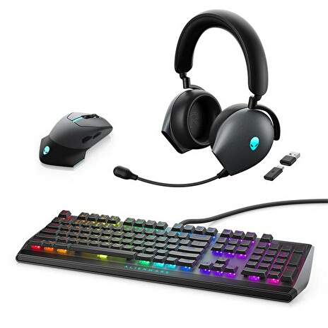 Set Alienware Myš AW610M, Klávesnica AW510K, Headset AW920H Dark Side of the Moon