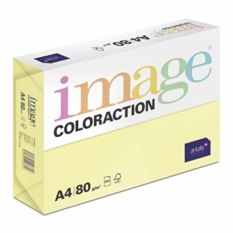 Kancelářský papír Image Coloraction A4/80g, Florida - citrónově žlutá (ZG34), 500 listů
