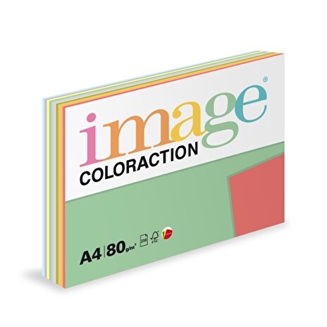 Kancelářský papír Image Coloraction A4/80g, TOP mix 10x25, mix - 250