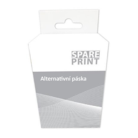 SPARE PRINT Kompatibilní páska pro BROTHER - TZe-132-tisk červený/podklad průsvitný, laminovaná-12mm