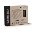 Zahradní box Prosperplast WOODEBOX antracit 140L