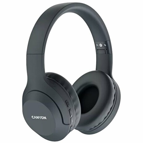 CANYON headset BTHS-3, USB-C, BT V5.1 JL6956, baterie 300mAh až 15h, 20Hz-20KHz, tmavě šedá (antracit)