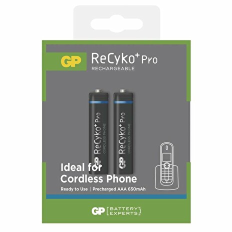 GP AAA ReCyko+ Pro CORDLESS PHONE series, nabíjecí, 2 ks