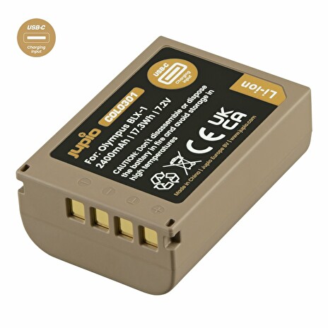 Baterie Jupio BLX-1 / BLX1 *ULTRA C* 2400mAh s USB-C vstupem pro nabíjení