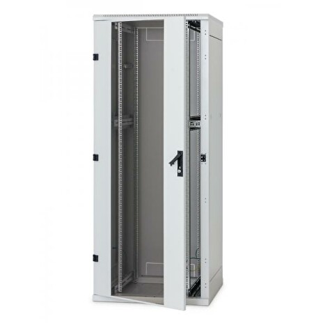 Rack Triton 19'' stojanový 42U/800x800 prosklené dveře, šedý - 2. jakost