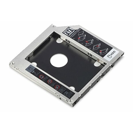 Digitus Instalační rámeček SSD/HDD pro slot pro jednotky CD/DVD/Blu-ray, SATA až SATA III, instalační výška 9,5 mm