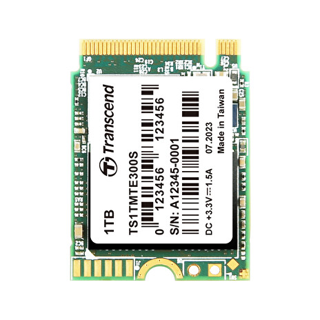 Transcend MTE300S 1TB SSD disk M.2 2230,NVMe PCIe Gen3 x4 (3D NAND flash), R2000 MB/s, W1650 MB/s