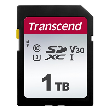 Transcend 1TB SDXC 300S (Class 10) UHS-I U3 V30 paměťová karta, 100 MB/s R, 85 MB/s W