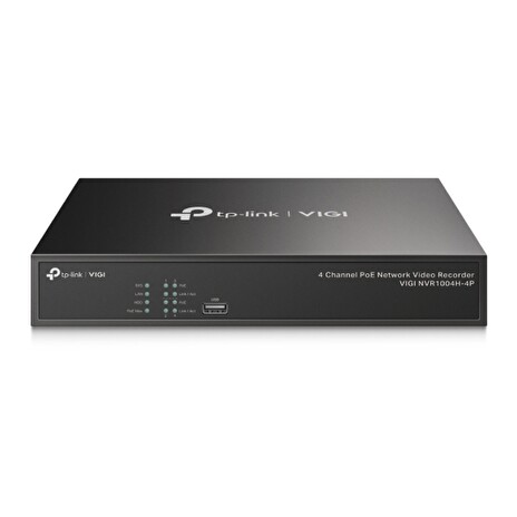 TP-LINK záznamové zařízení VIGI NVR1004H-4P 4 kanálů, 4x Lan s PoE, 2x USB