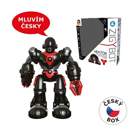 Robot Zigybot Hektor rapující robot mluví česky 35 cm
