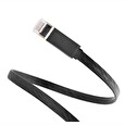 UGREEN LAN cable Cat 7 STP lan cable flat design black color 32AWG CU OD2.2*7.2, 800 cm
