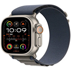Apple Watch Ultra 2 49mm titanová s modrým alpským tahem L