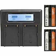 Set Jupio 2ks baterie NP-F970 (6000mAh) s duální nabíječkou