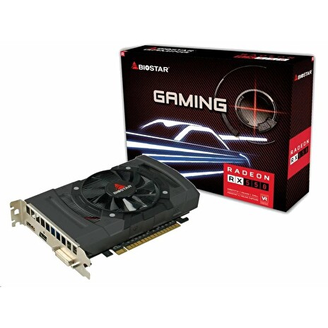 Biostar AMD Radeon RX550, 2GB, GDDR5, PCIE3 Fan HDMI DVI DP