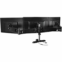 ARCTIC Z3 Pro (Gen 1) stolní držák pro 3 monitory, 13"-30" LCD, VESA, do 10 kg, 4-port USB 3.0 Hub (EU), stříbrný/černý