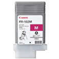 Canon PFI-102 M - 130 ml - purpurové barvivo - originál - inkoustový zásobník - pro imagePROGRAF iPF500, iPF510, IPF600, iPF605, iPF610, iPF700, iPF710, iPF720, LP17, LP24