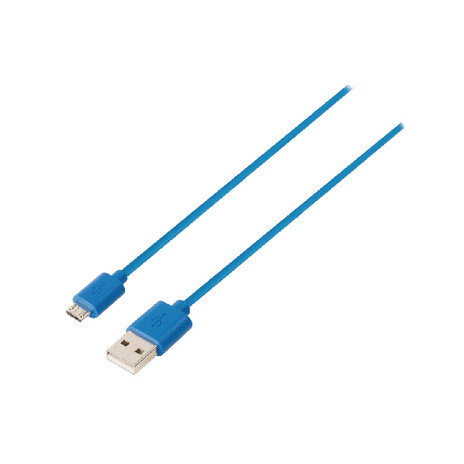 SWEEX Kabel micro USB 2.0, zástrčka USB A - zástrčka micro USB B, 1 m, modrý (SMCA0202-07)