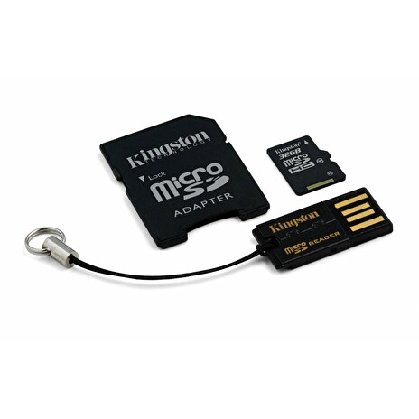 Kingston Mobility Kit G2 32GB (micro SDHC karta 32GB Class 10+ USB čtečka+ ad.)