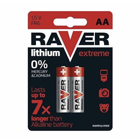 Baterie RAVER 2x AA LITHIUM