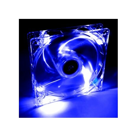 Akyga Ventilátor 12cm LED modrý